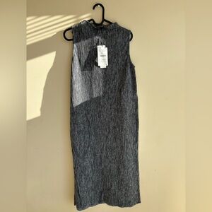 NEW Zara Sleeveless Midi Dress in Charcoal